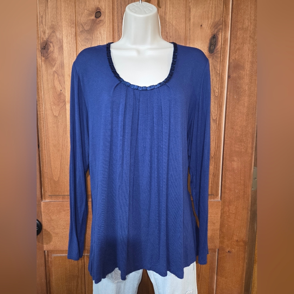 Apt. 9 Royal Blue Long Sleeve Top